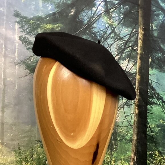 Neptuno Vintage Beret Black - Picture 1 of 12